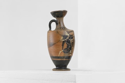 Lot 94A - An Attic black-figured lekythos attributed to the Class of Athens 581