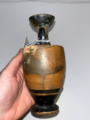 Lot 94 - An Attic black-figured lekythos attributed to the Class of Athens 581