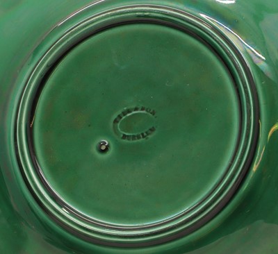 Lot 219 - A group of Victorian earthenware cabbage plates
