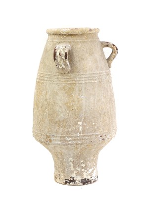 Lot 242 - A large glazed terracotta amphora