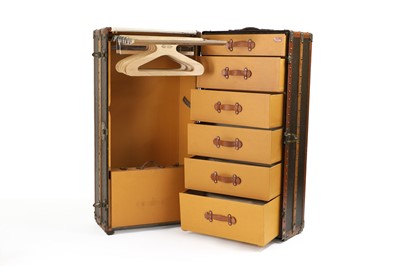 Lot 88 - A Louis Vuitton monogrammed canvas wardrobe trunk