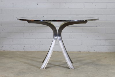 Lot 198 - A French modernist stainless steel centre table