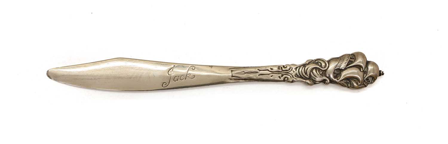 Lot 43 - An Arts and Crafts silver paper knife