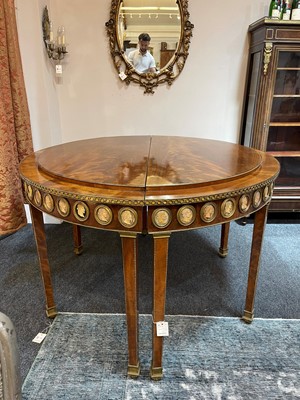 Lot 554 - A pair of neoclassical mahogany and ormolu pier tables