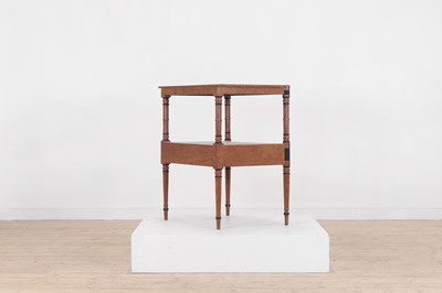 Lot 554 - A pair of simulated bird's-eye maple bedside tables
