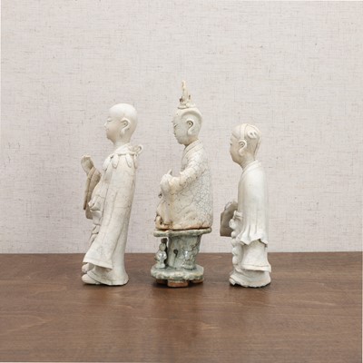 Lot 14 - Three Chinese Hutian ware figures