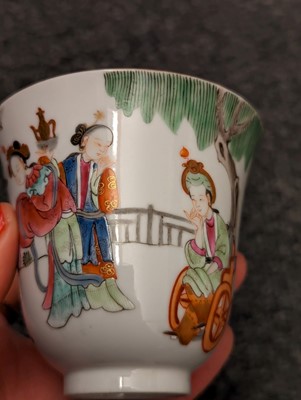 Lot 181 - A collection of four Chinese famille rose cups