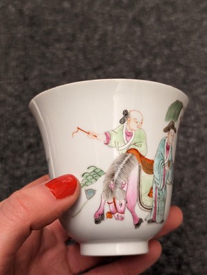 Lot 181 - A collection of four Chinese famille rose cups