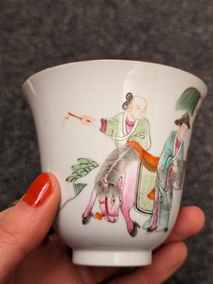 Lot 181 - A collection of four Chinese famille rose cups