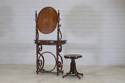 Lot 22 - A bentwood dressing table