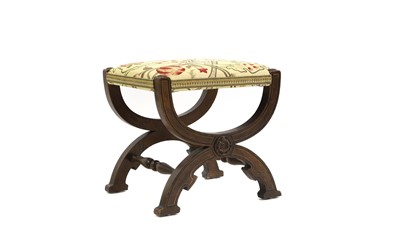 Lot 333 - An oak stool