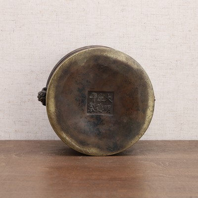 Lot 119 - A Chinese bronze incense burner