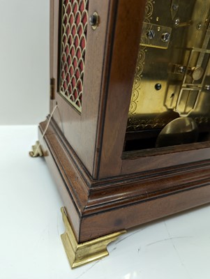 Lot 209 - A George III mahogany bracket clock