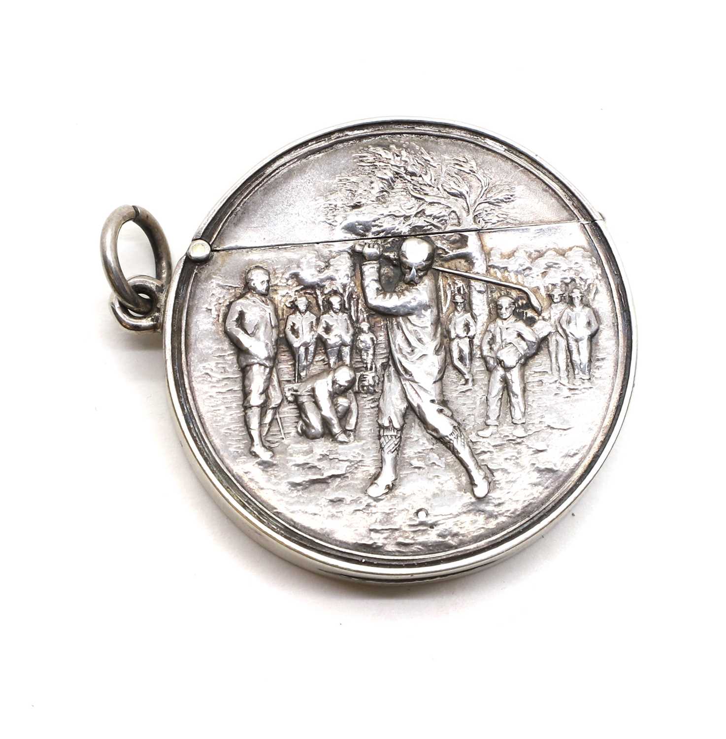 Lot 66 - A silver vesta case