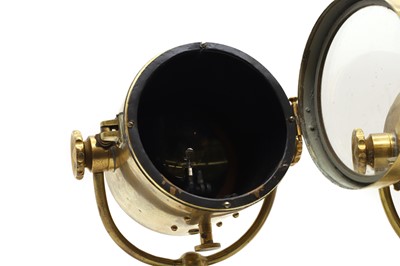 Lot 158 - A pair of WWII C.A.V brass searchlights