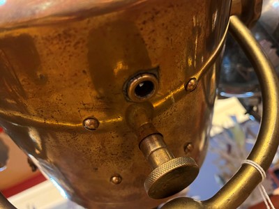 Lot 158 - A pair of WWII C.A.V brass searchlights