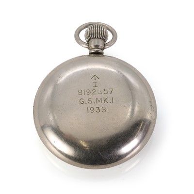 Lot 403 - An open faced top wind Zenith military pocket watch