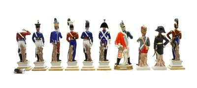 Lot 166 - A group of Capodimonte porcelain figures