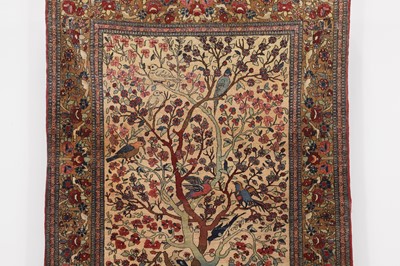Lot 450 - A Tabriz pictorial wool rug