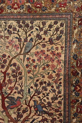 Lot 450 - A Tabriz pictorial wool rug