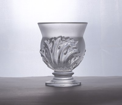 Lot 258 - A Lalique glass 'Thistle' vase