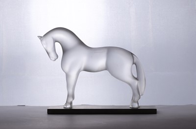 Lot 200 - A Lalique glass 'Siglavy' horse