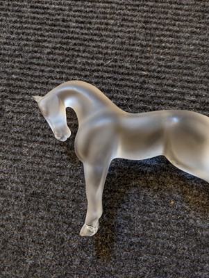 Lot 200 - A Lalique glass 'Siglavy' horse