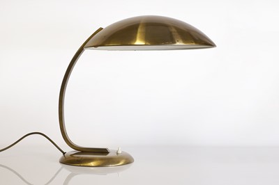 Lot 76 - An Art Deco 'Gleibo' brass desk lamp