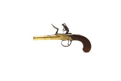 Lot A flintlock pocket pistol