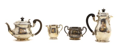 Lot 15 - A composed silver tea service