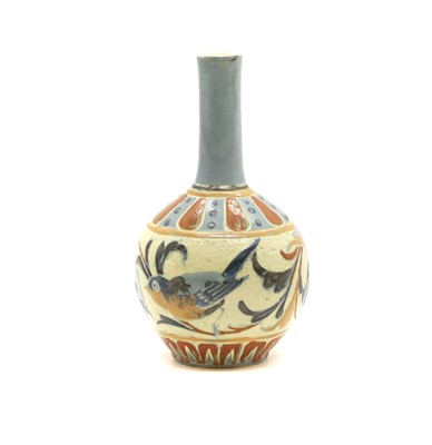 Lot 205 - A Brannam Pottery solifleur vase.