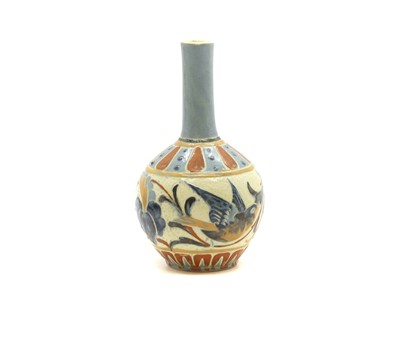 Lot 205 - A Brannam Pottery solifleur vase.
