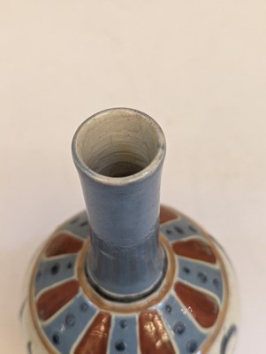 Lot 205 - A Brannam Pottery solifleur vase.