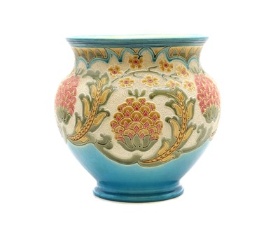 Lot 210 - A Burmantofts faience jardiniere