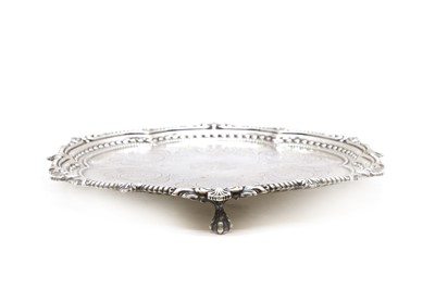 Lot 37 - A Victorian silver salver