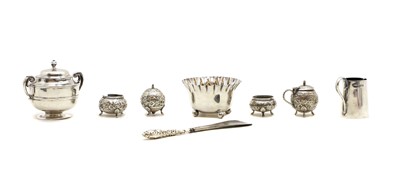 Lot 12 - A collection of silver items