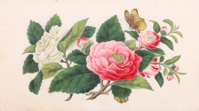 Lot 175 - An album of Chinese pith paper paintings