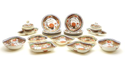 Lot 221 - A Minton pottery Imari tea service