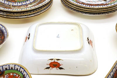 Lot 221 - A Minton pottery Imari tea service