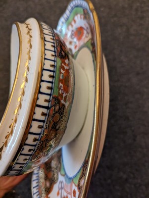 Lot 221 - A Minton pottery Imari tea service
