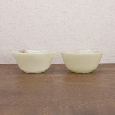 Lot 113 - A pair of Chinese jade bowls