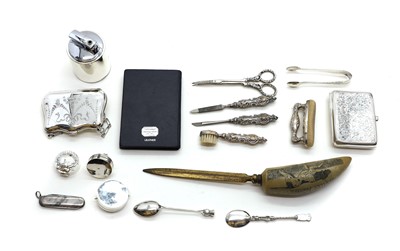 Lot 42 - A collection of silver novelty items