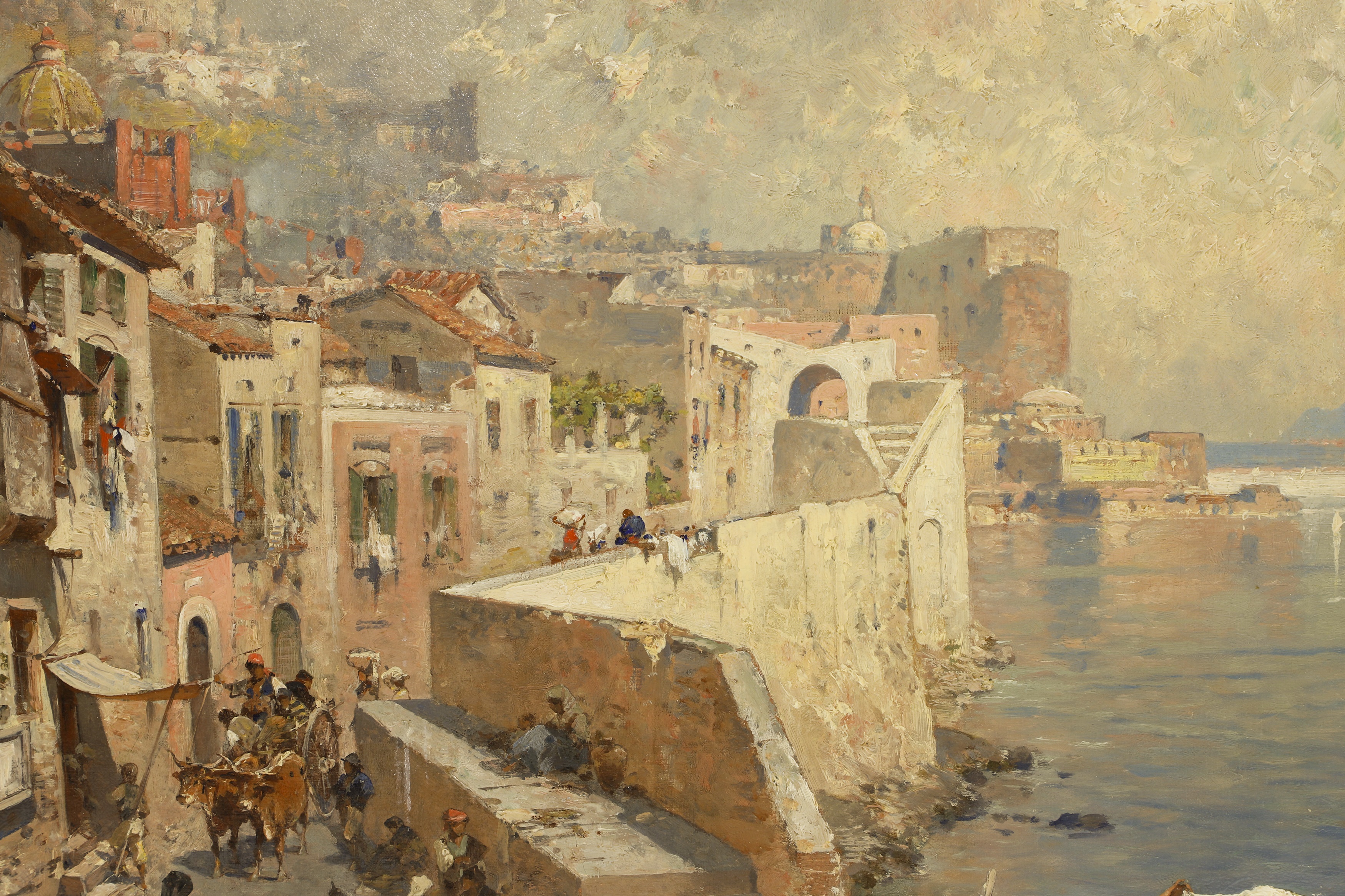 Franz Richard Unterberger、Capri The port of Capri by Franz Richard Unterberger