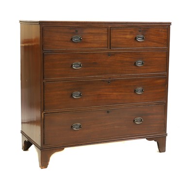 Lot 474 - A George III mahogany chest of drawers