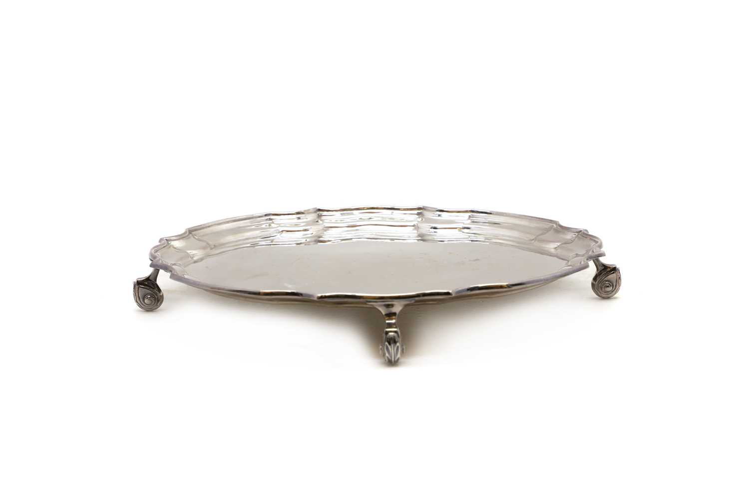 Lot 30 - A silver salver