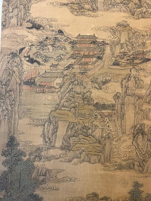 Lot 198 - A Chinese hanging scroll