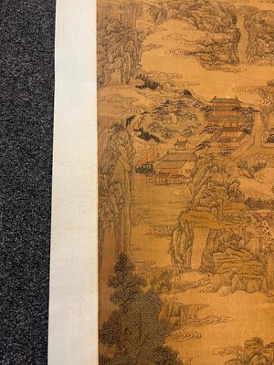 Lot 198 - A Chinese hanging scroll