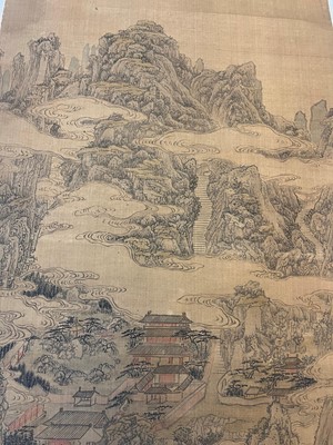 Lot 198 - A Chinese hanging scroll