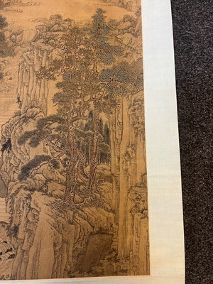 Lot 198 - A Chinese hanging scroll