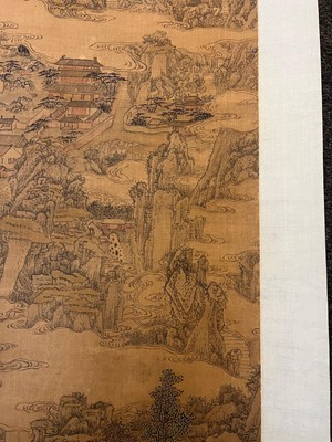 Lot 198 - A Chinese hanging scroll